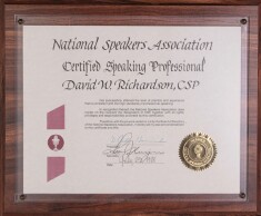 Certified Speaking Professional